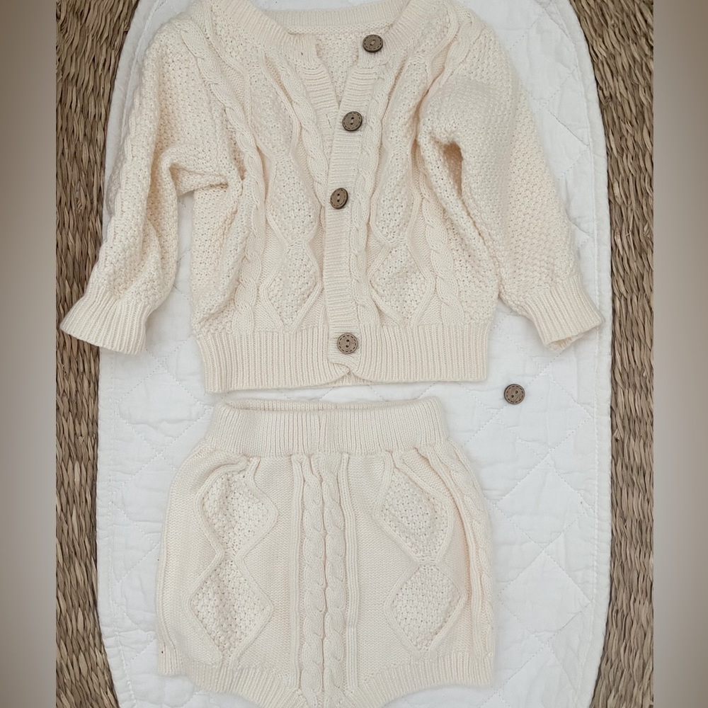 Baby Knit Sweater Set